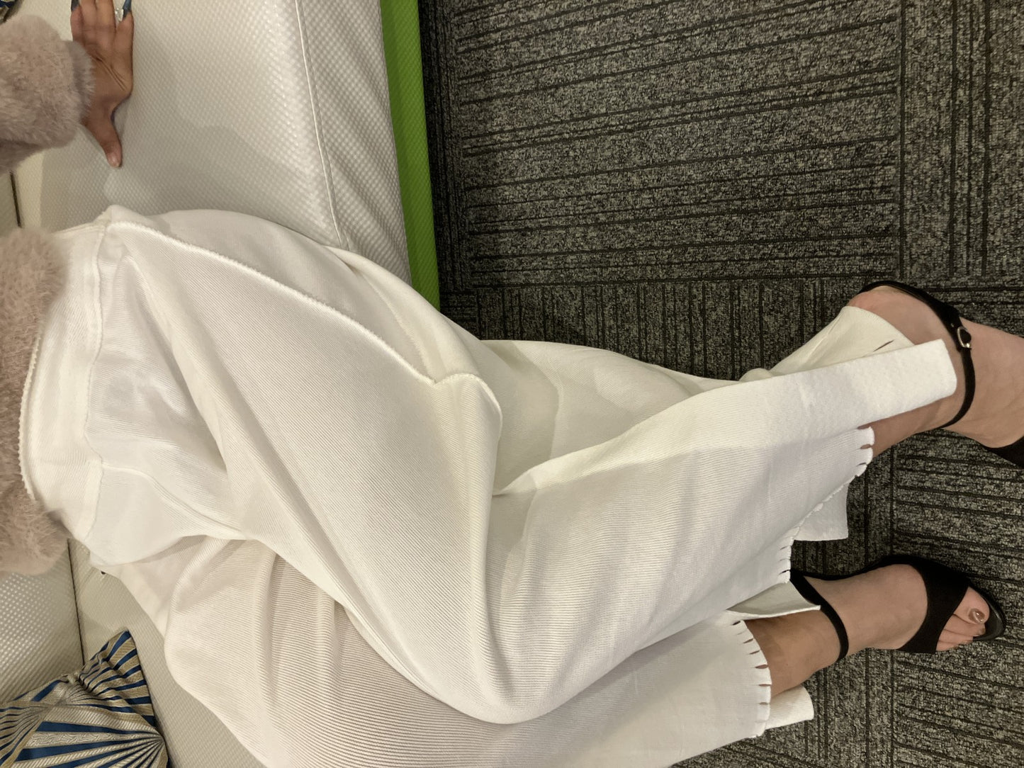 ISSEY MIYAKE Wide Pants Size 2 White Made in Japan