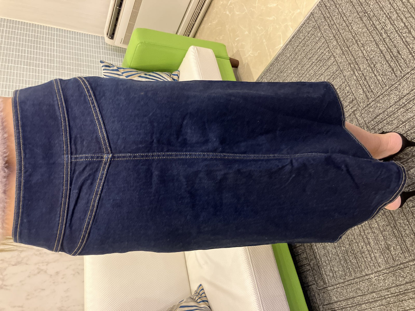 SEE BY CHLOÉ Indigo Denim Skirt Front Button Women’s