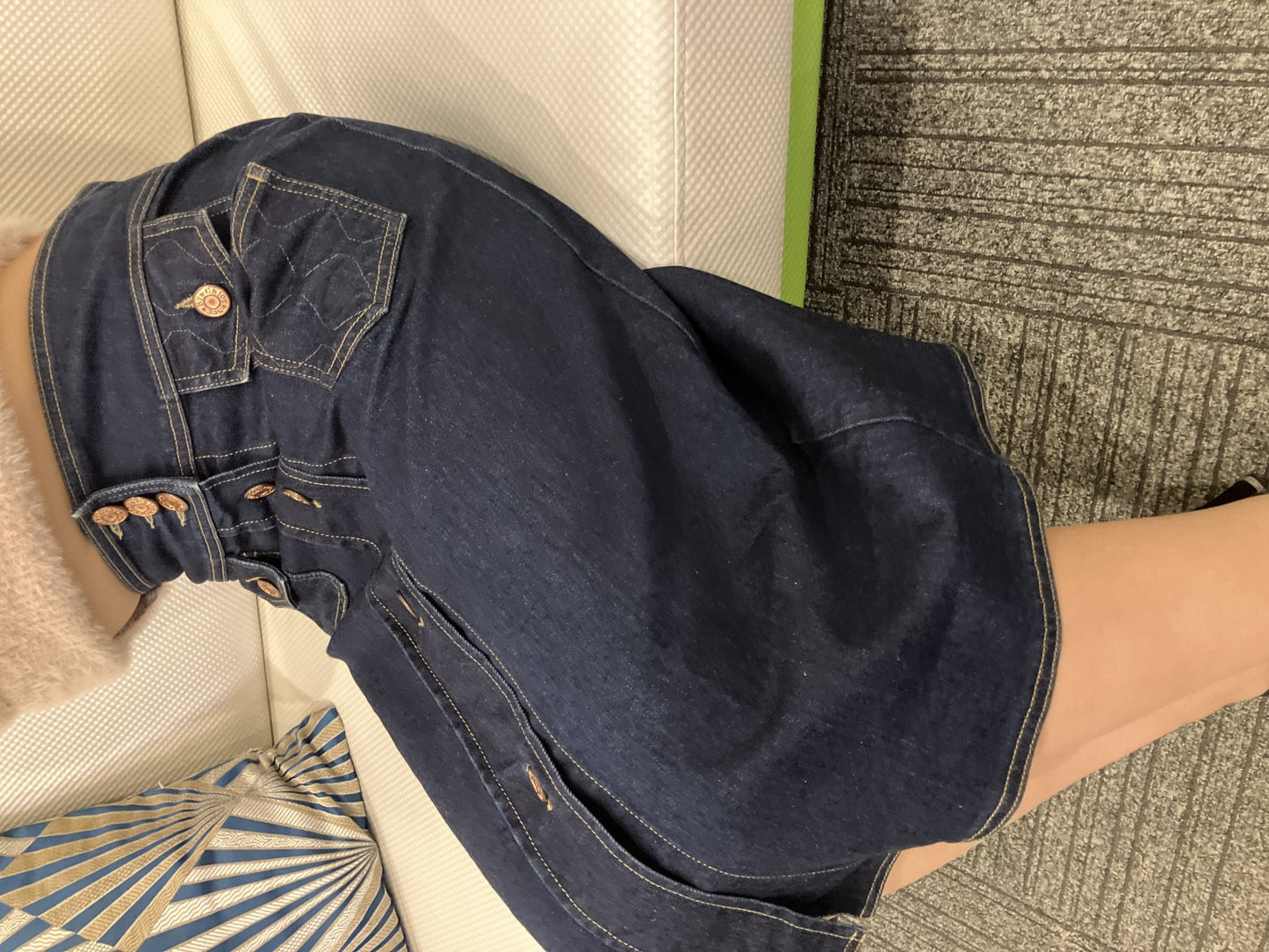 SEE BY CHLOÉ Indigo Denim Skirt Front Button Women’s