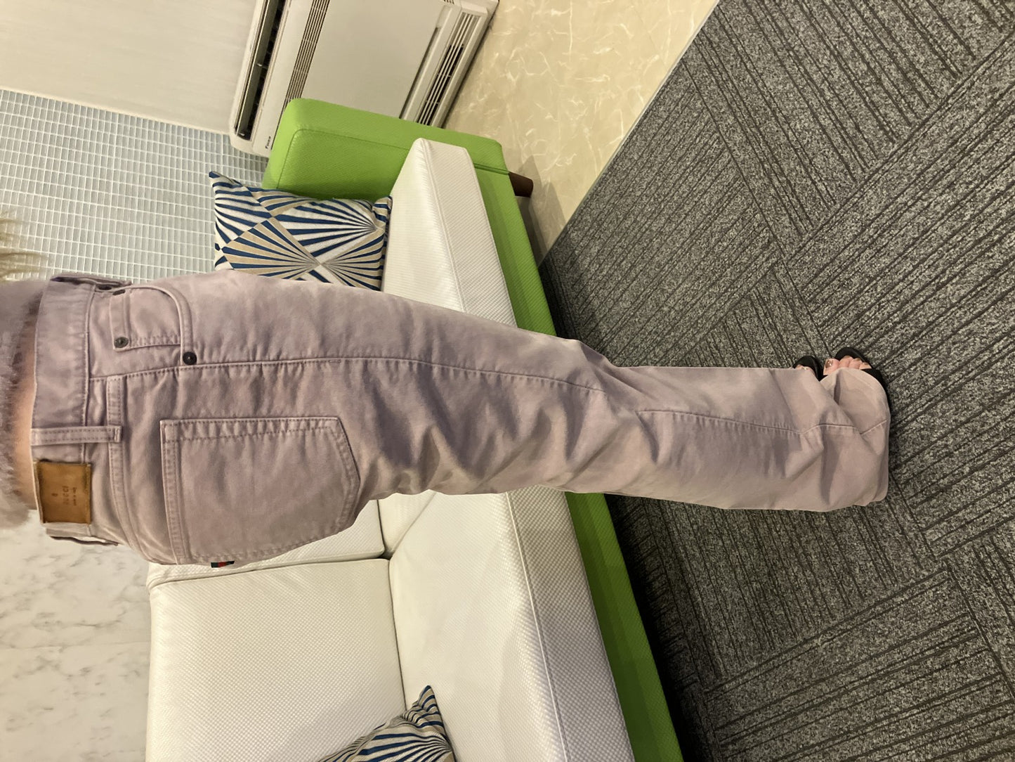 GUCCI Men’s Cotton Chino Pants Greige Size 46 Made in Italy