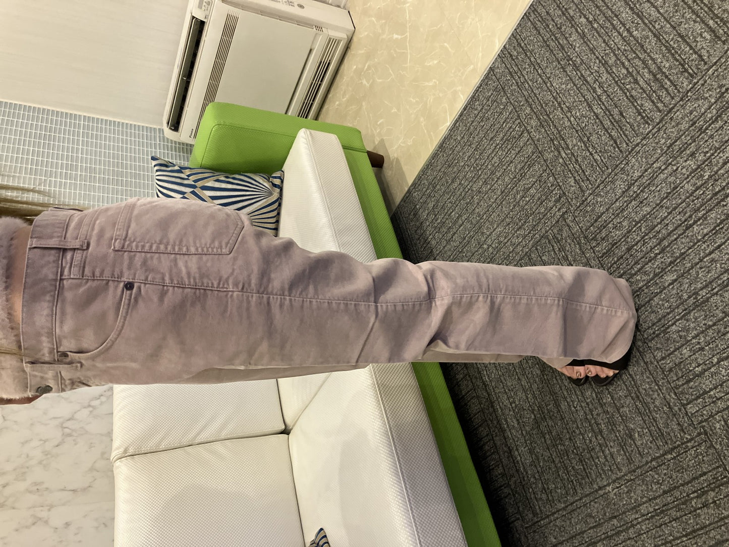 GUCCI Men’s Cotton Chino Pants Greige Size 46 Made in Italy