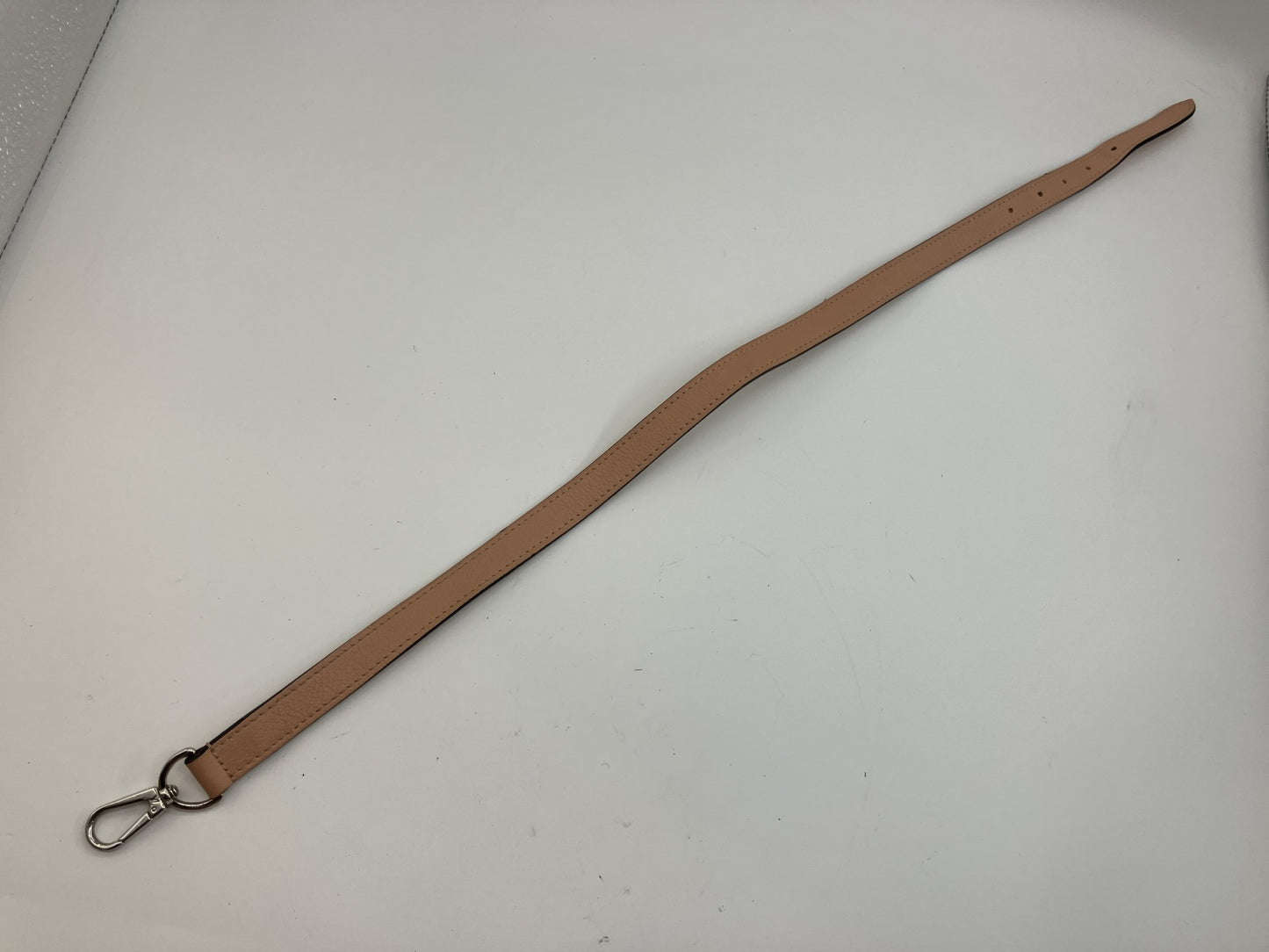Louis Vuitton Leather Shoulder Strap Pink Silver Hardware 75cm Adjustable LV