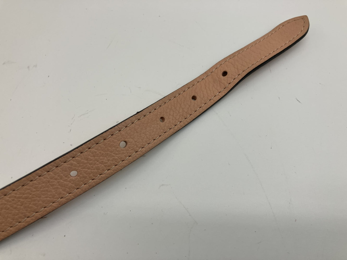 Louis Vuitton Leather Shoulder Strap Pink Silver Hardware 75cm Adjustable LV