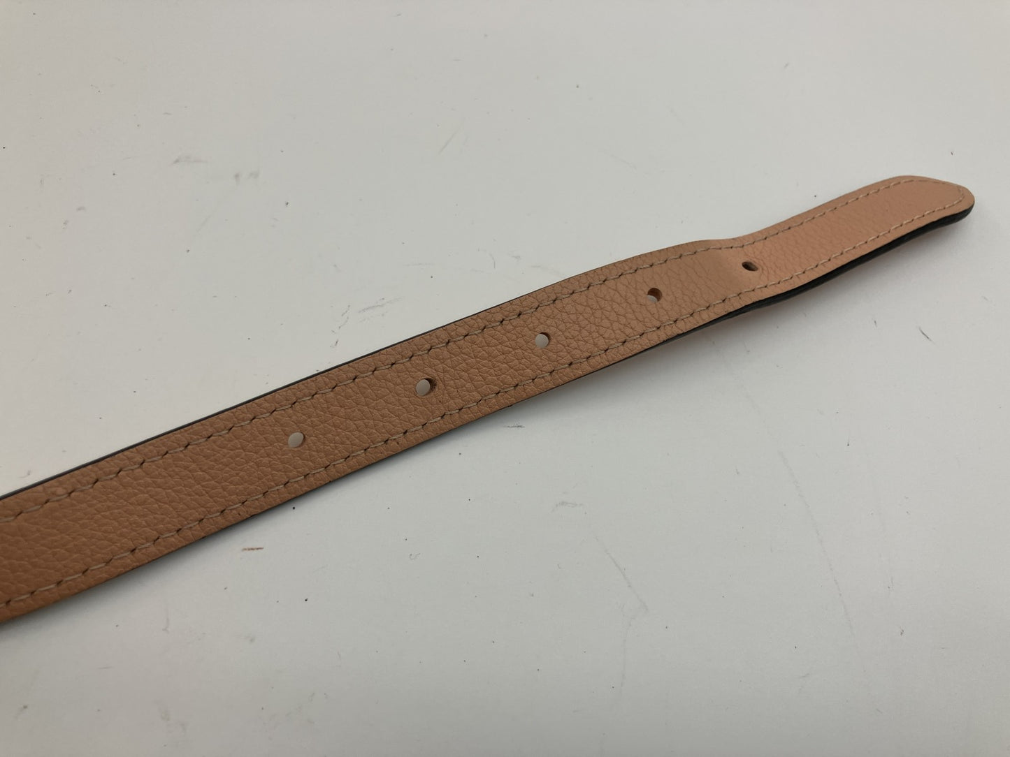 Louis Vuitton Leather Shoulder Strap Pink Silver Hardware 75cm Adjustable LV
