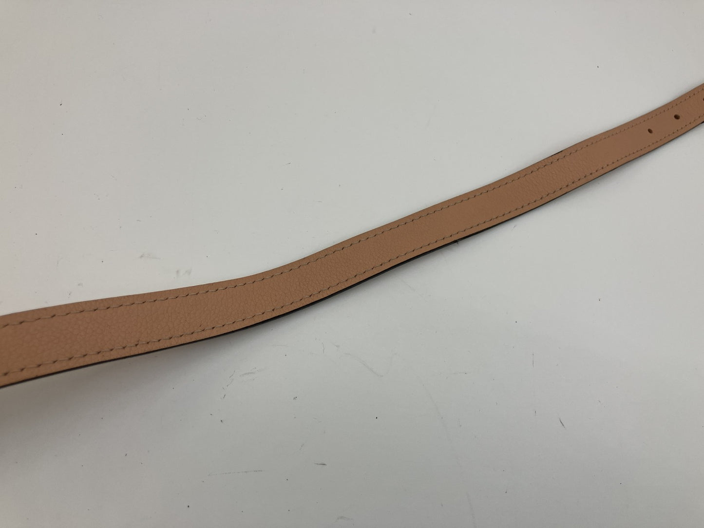 Louis Vuitton Leather Shoulder Strap Pink Silver Hardware 75cm Adjustable LV