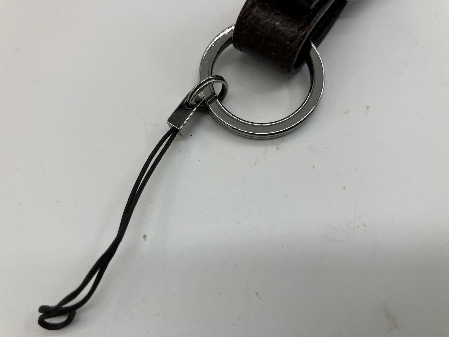 GUCCI Web Sherry Line Neck Strap Phone Holder Keychain GG Italy