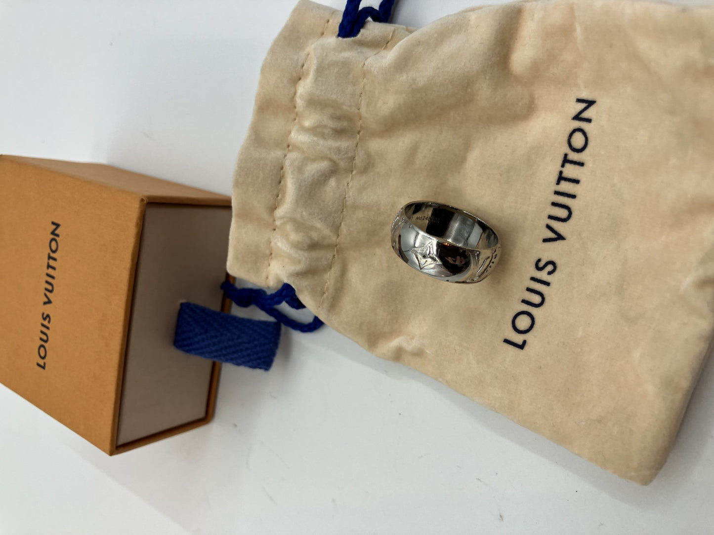 LOUIS VUITTON Ring Necklace, Ring Only, OB0291 (JP 19) (EU 59) (US 9.5), Box and Bag Included, Free Shipping 