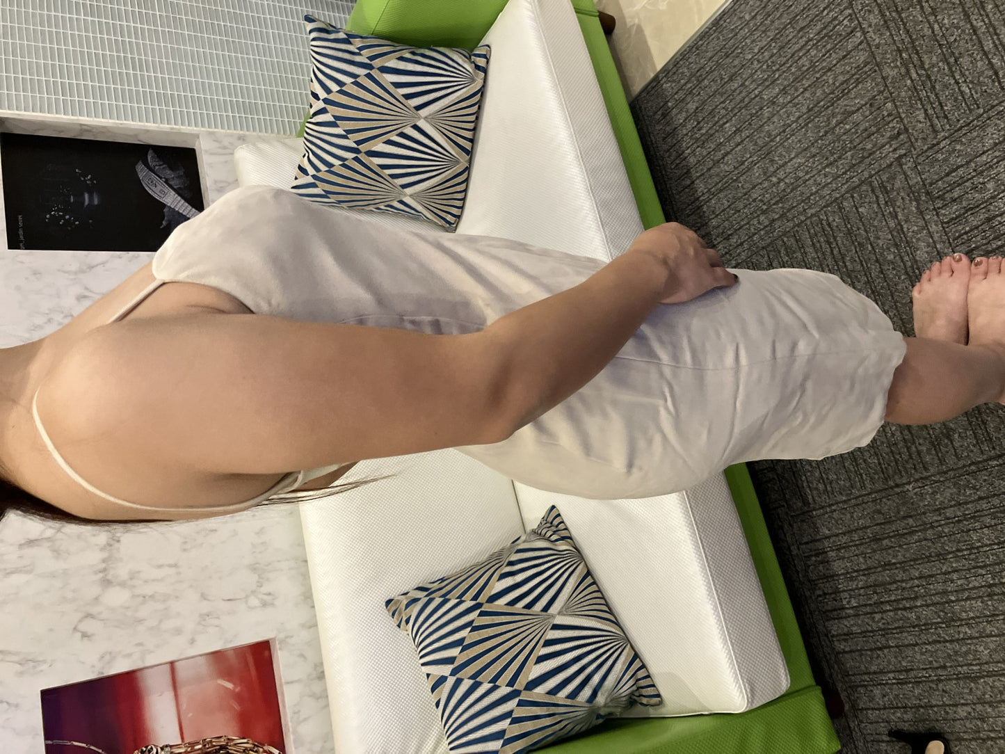 Christian Dior Sleeveless Camisole Dress Beige Size 9 Women’s