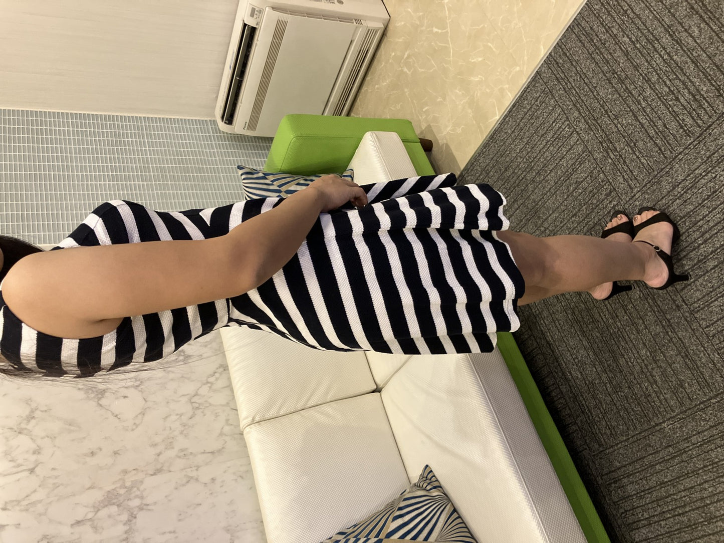 JILLSTUART Sleeveless Dress, Size 2, Striped