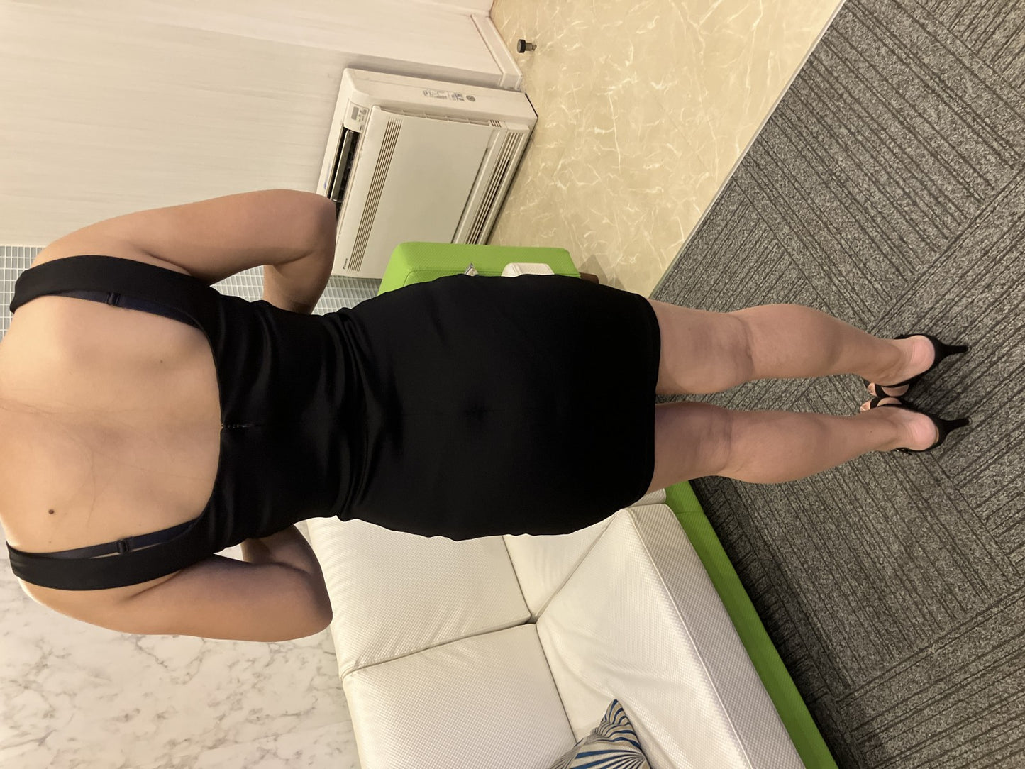 GUESS Sleeveless Lace-Up Dress Black XS