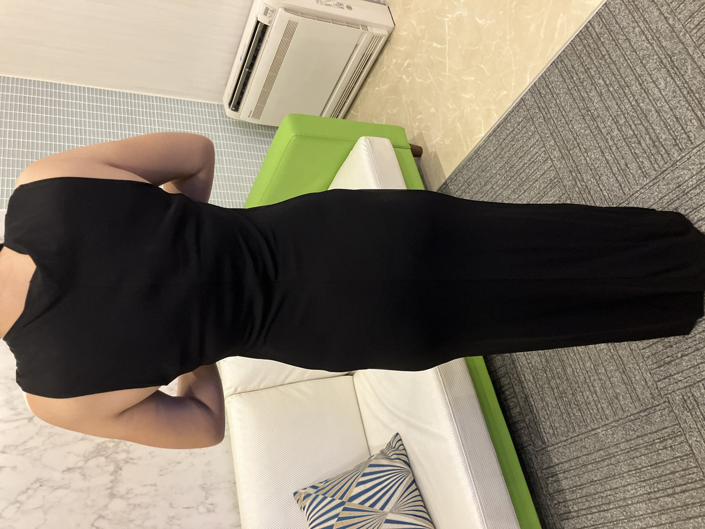 VALENTINO Sleeveless Long Dress Party Dress Black Made in Italy