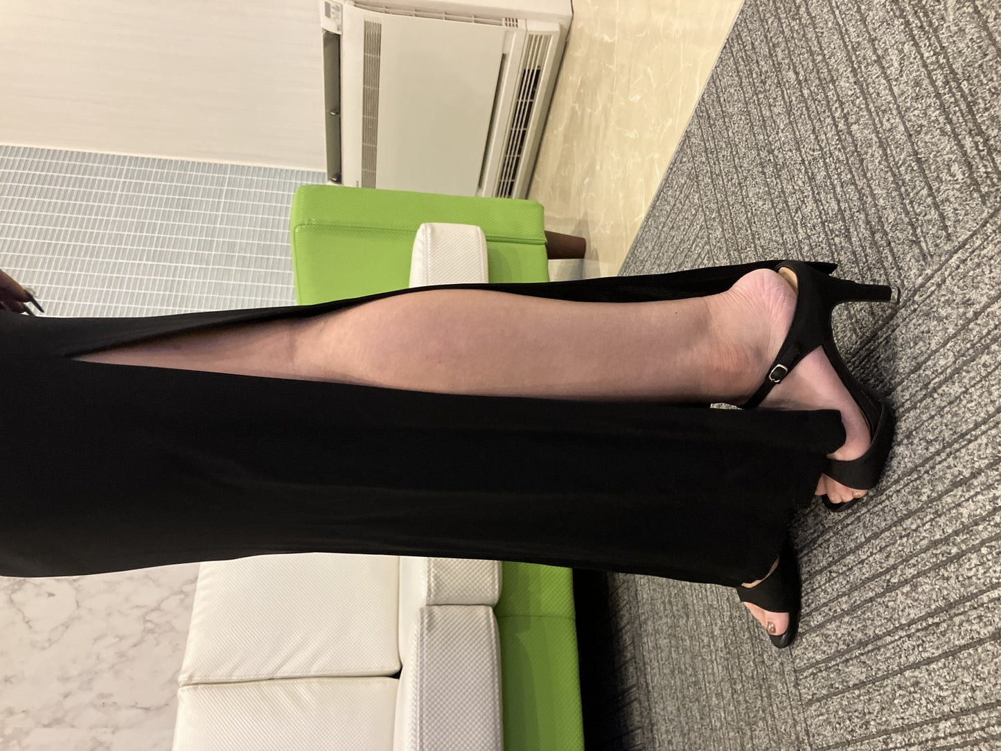 VALENTINO Sleeveless Long Dress Party Dress Black Made in Italy