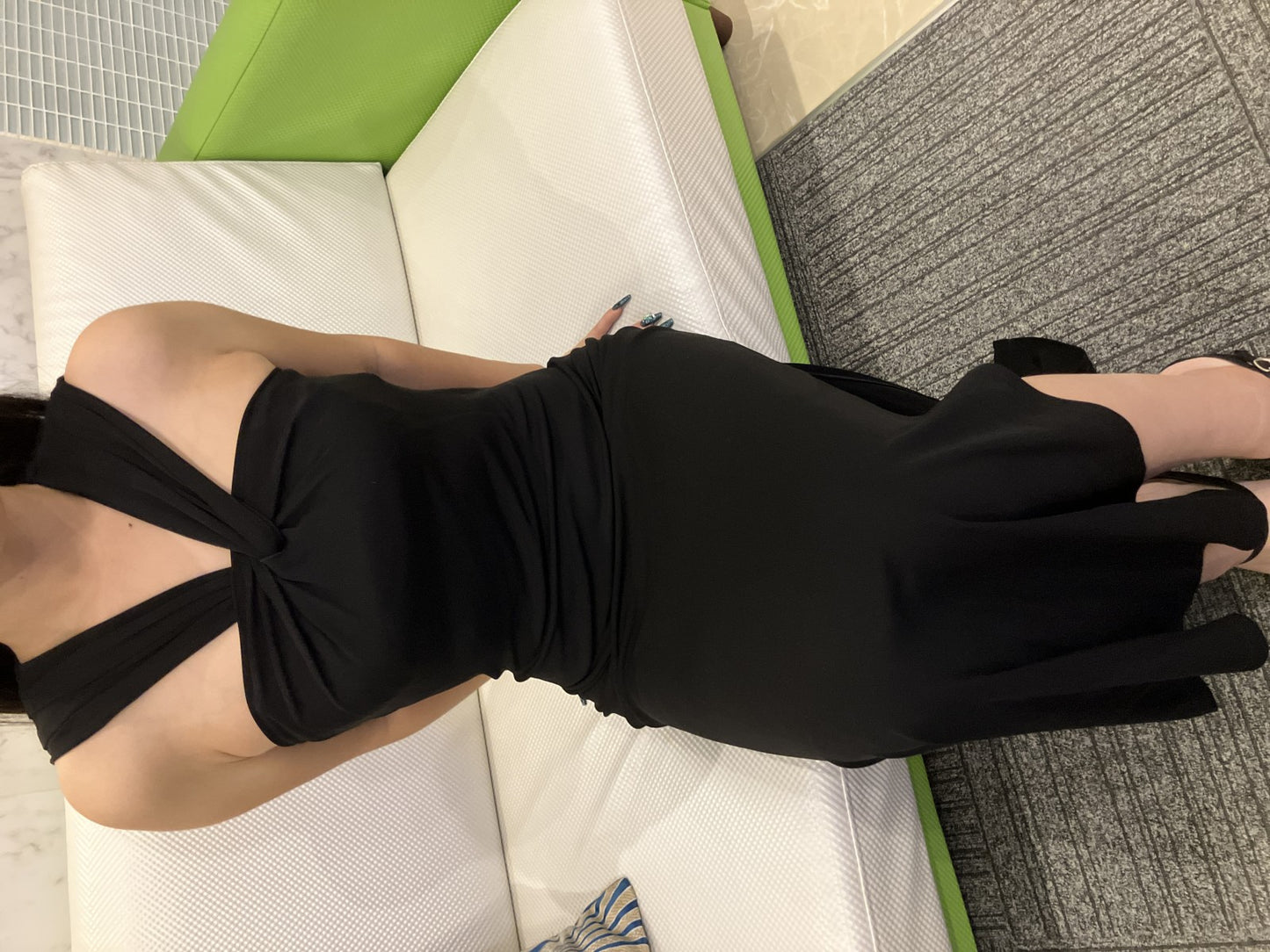 VALENTINO Sleeveless Long Dress Party Dress Black Made in Italy