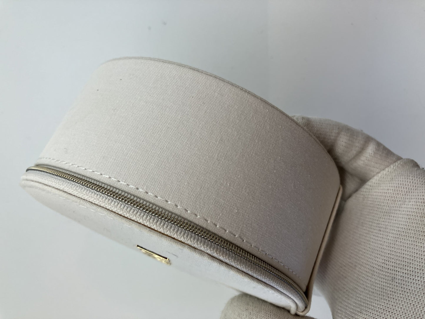 Christian Dior Cosmetic Pouch with Mirror White - Novelty Item