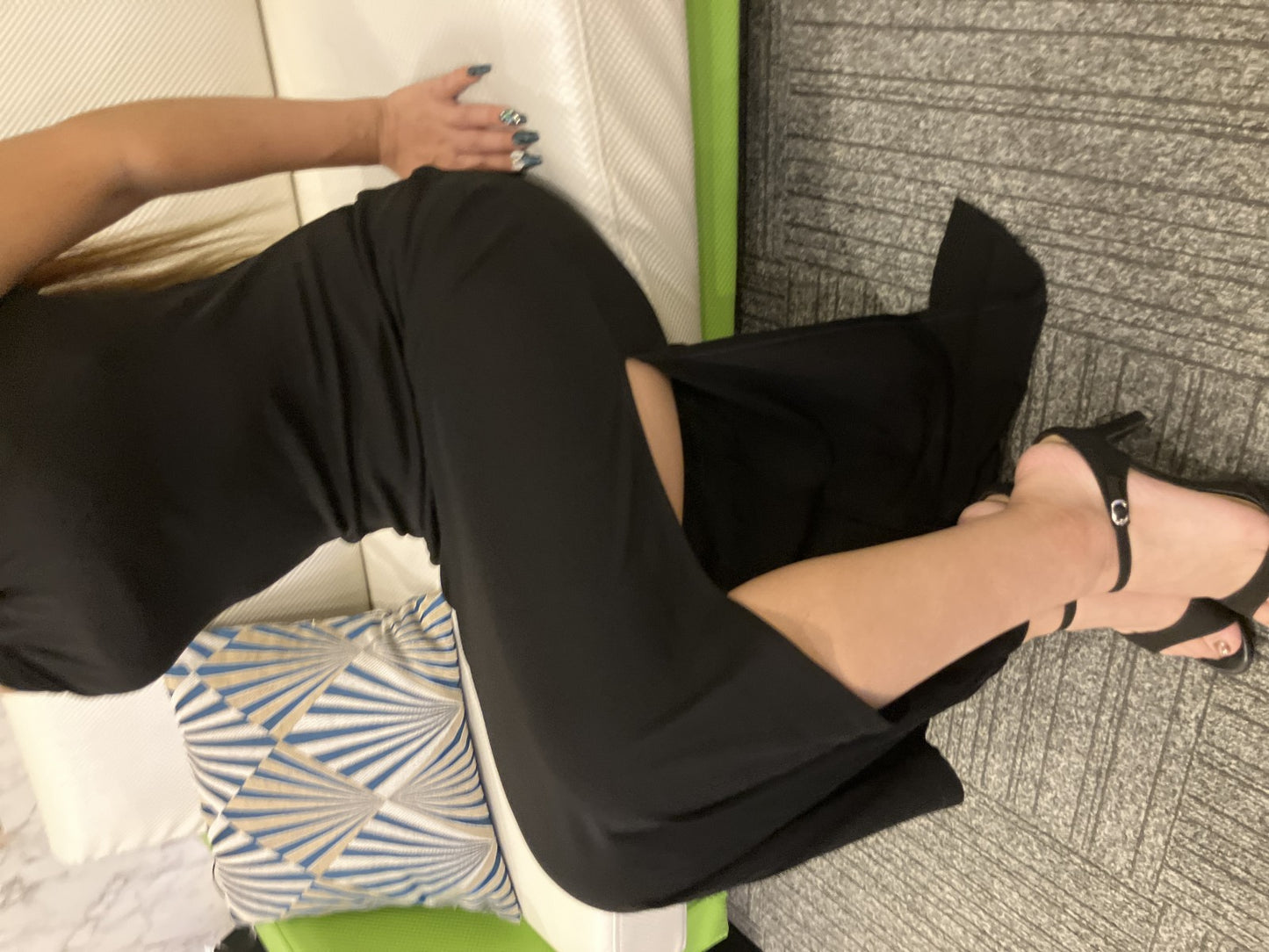 VALENTINO Sleeveless Long Dress Party Dress Black Made in Italy