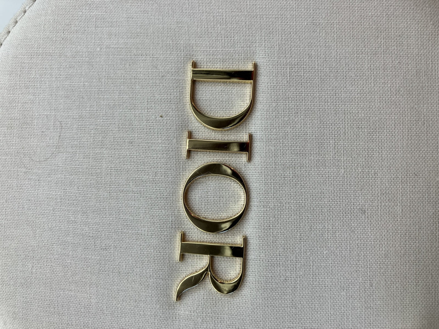 Christian Dior Cosmetic Pouch with Mirror White - Novelty Item