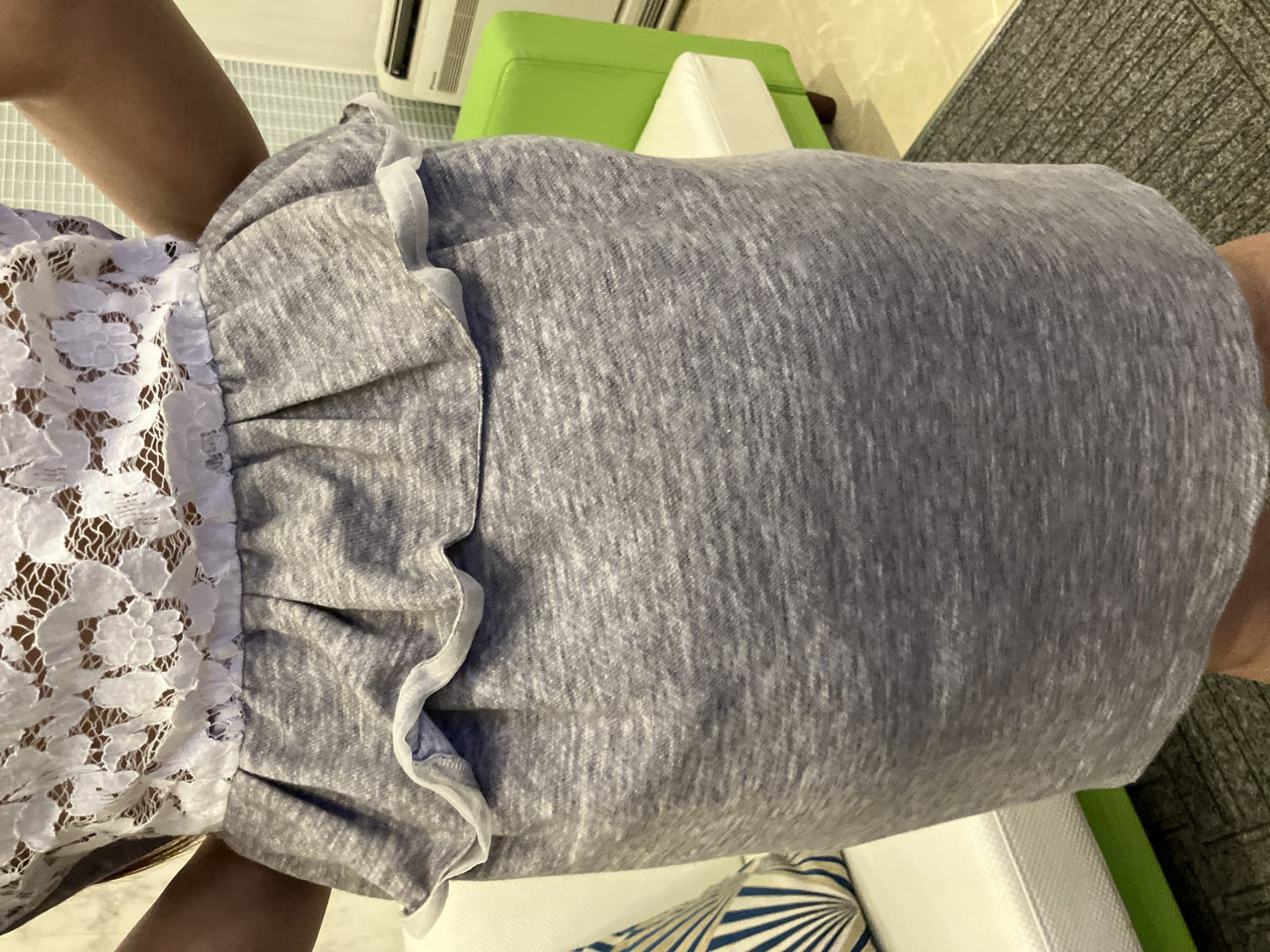 JILLSTUART Dress, Size 4, Gray, Lace Panel