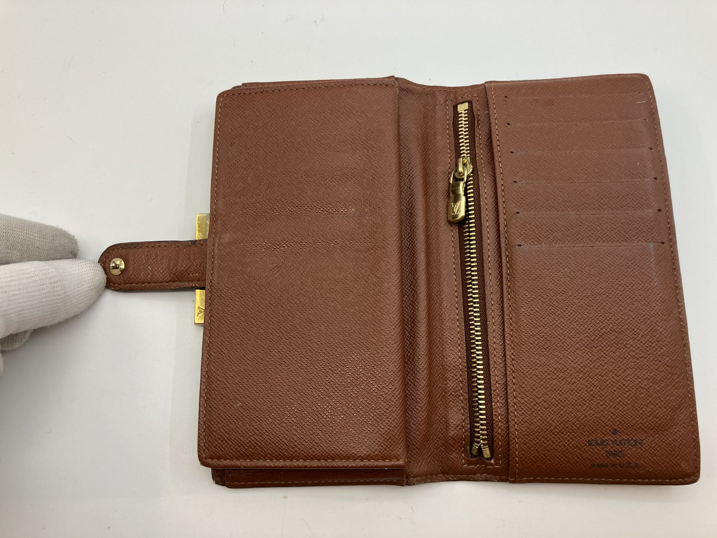 Louis Vuitton Monogram Clasp Long Wallet 17.5x9.5cm Continental Clutch SD1010