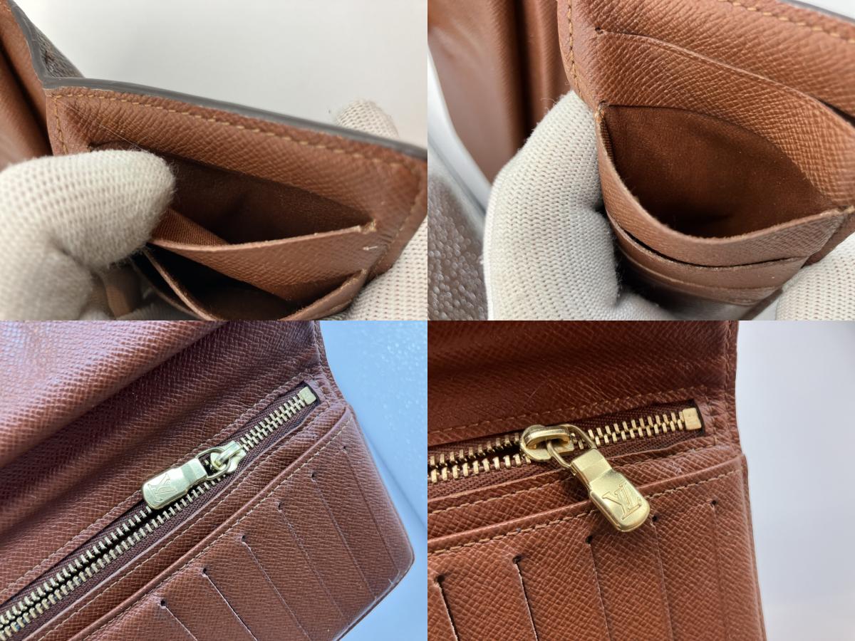 Louis Vuitton Monogram Clasp Long Wallet 17.5x9.5cm Continental Clutch SD1010
