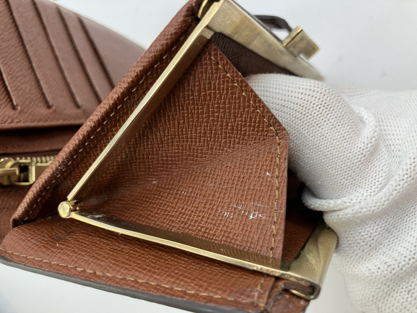 Louis Vuitton Monogram Clasp Long Wallet 17.5x9.5cm Continental Clutch SD1010