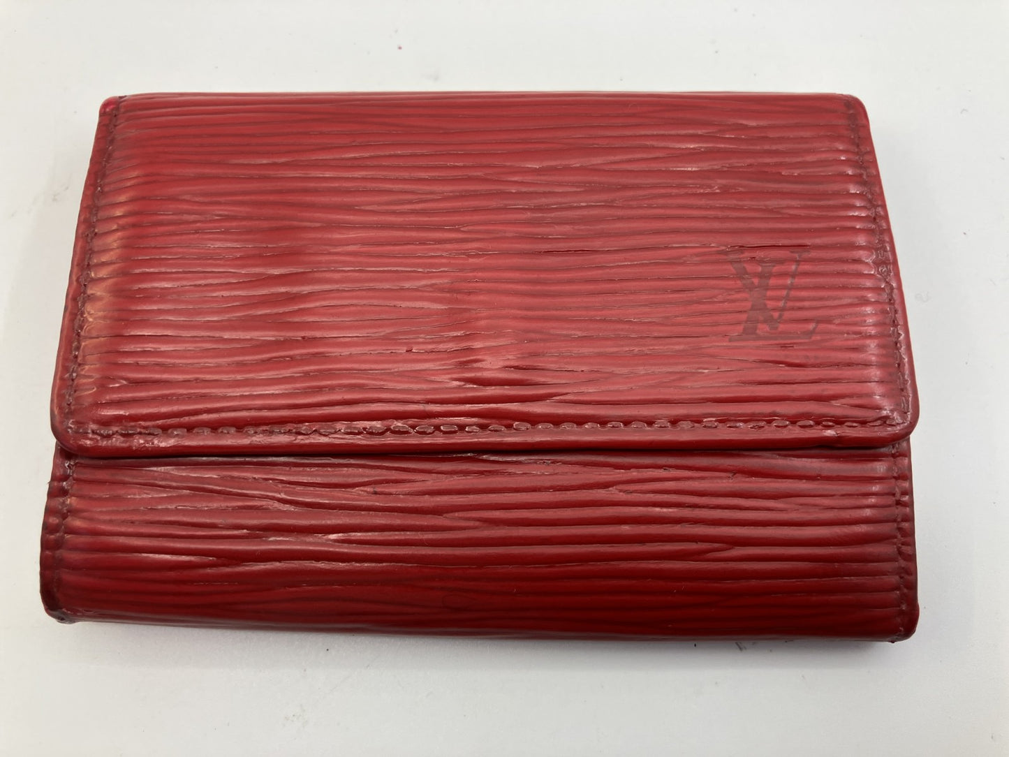 LOUIS VUITTON Epi Red 6 Key Holder Multicles Spain Leather Used