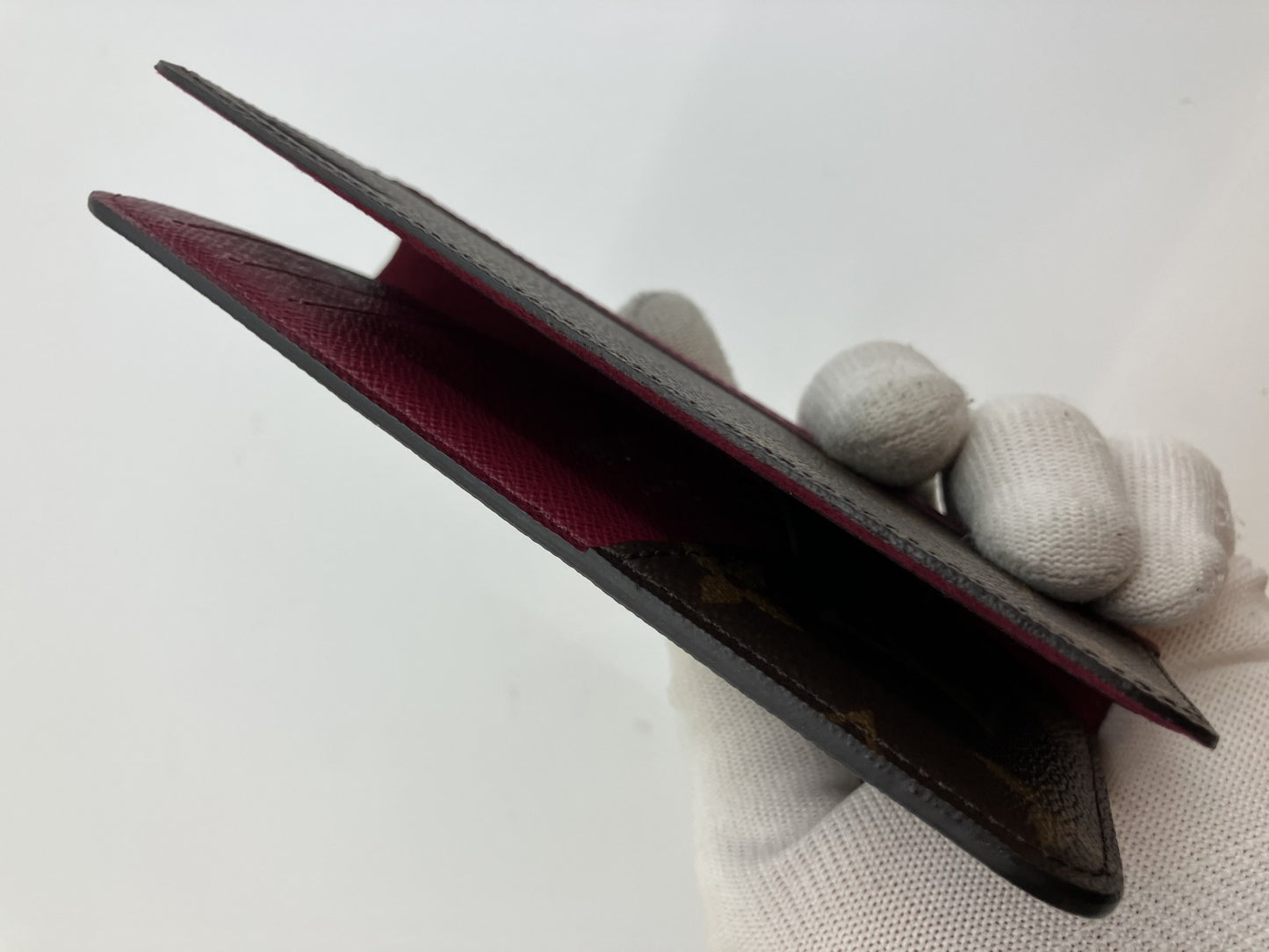 Louis Vuitton Monogram Folio iPhone Case Red x xs 3 Card Slots Box and Bag Included