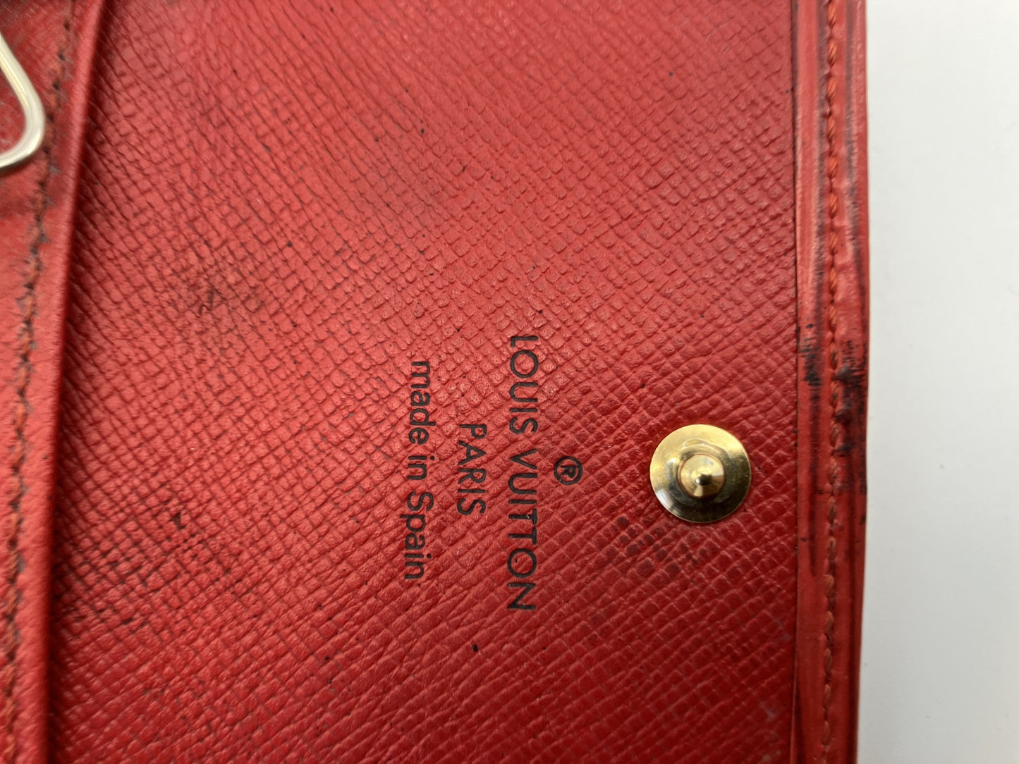 LOUIS VUITTON Epi Red 6 Key Holder Multicles Spain Leather Used