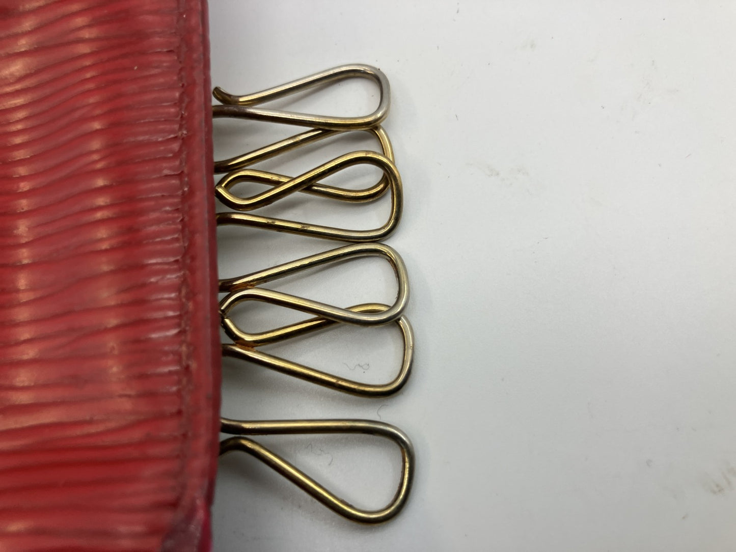LOUIS VUITTON Epi Red 6 Key Holder Multicles Spain Leather Used