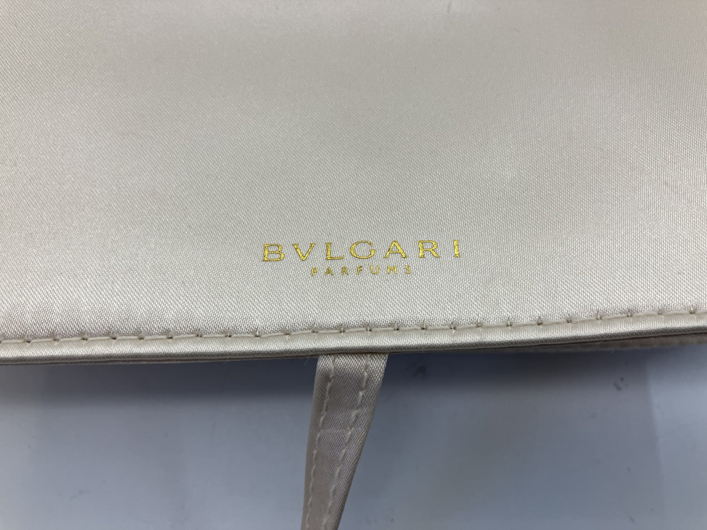 BVLGARI Pouch (19 x 10 x 3 cm) (7.48 x 3.94 x 1.18 inch) Beige Free Shipping 