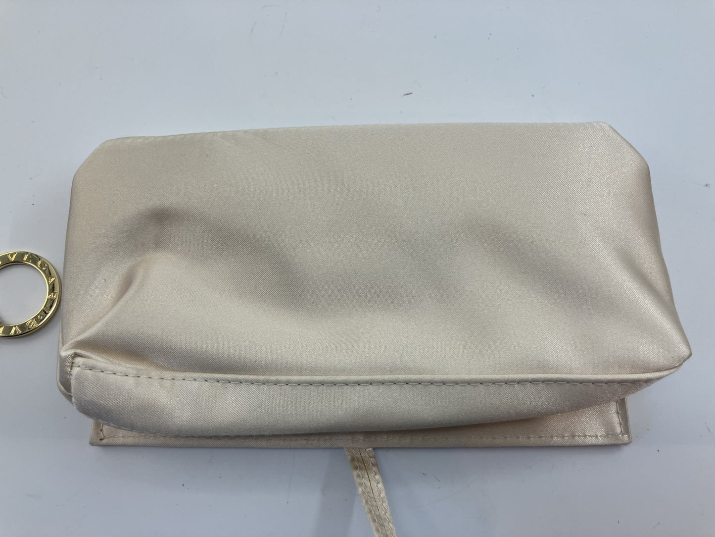 BVLGARI Pouch (19 x 10 x 3 cm) (7.48 x 3.94 x 1.18 inch) Beige Free Shipping 