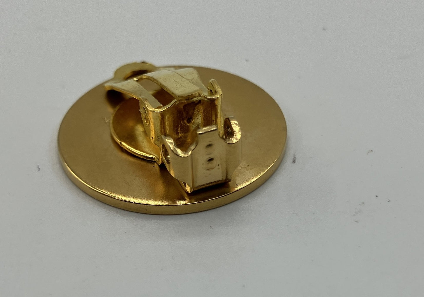 HERMES Sellier Clip-On Earrings Gold Silver Tone Mixed Color Set