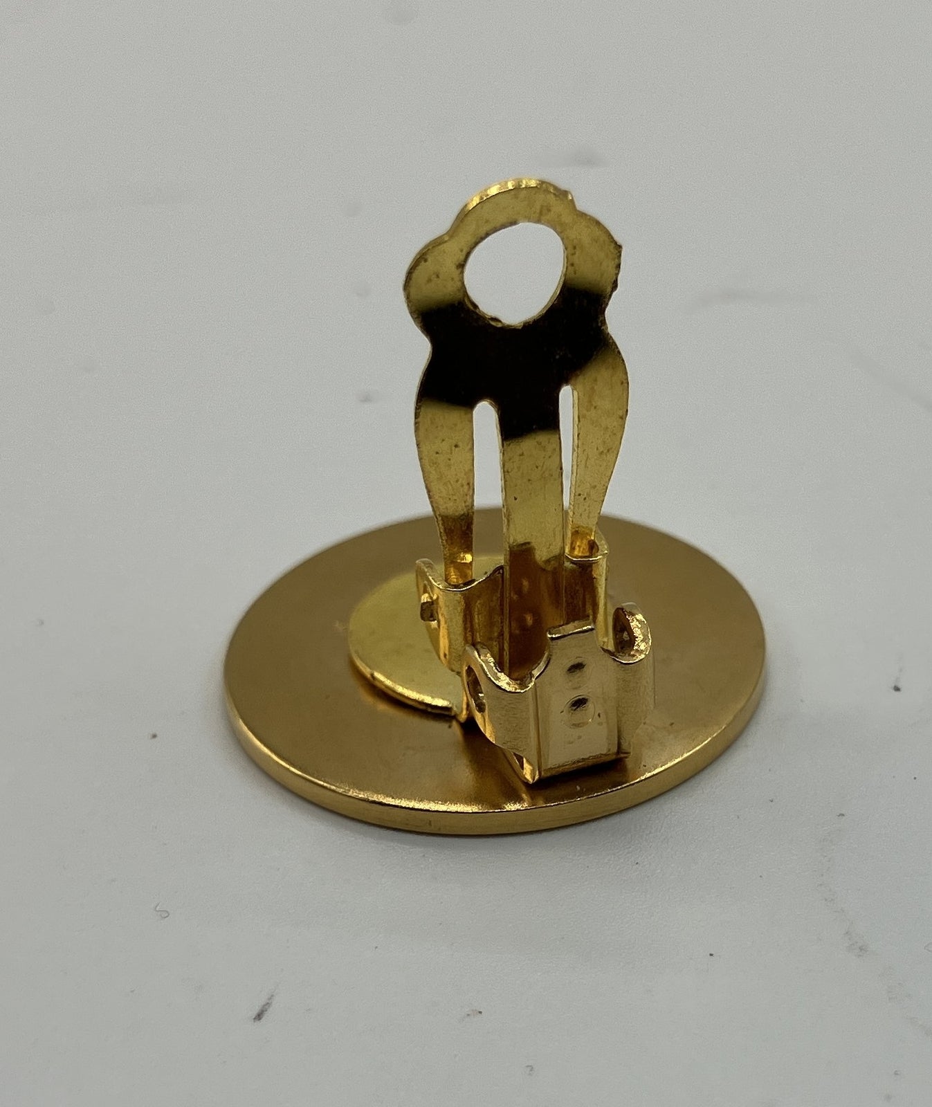 HERMES Sellier Clip-On Earrings Gold Silver Tone Mixed Color Set