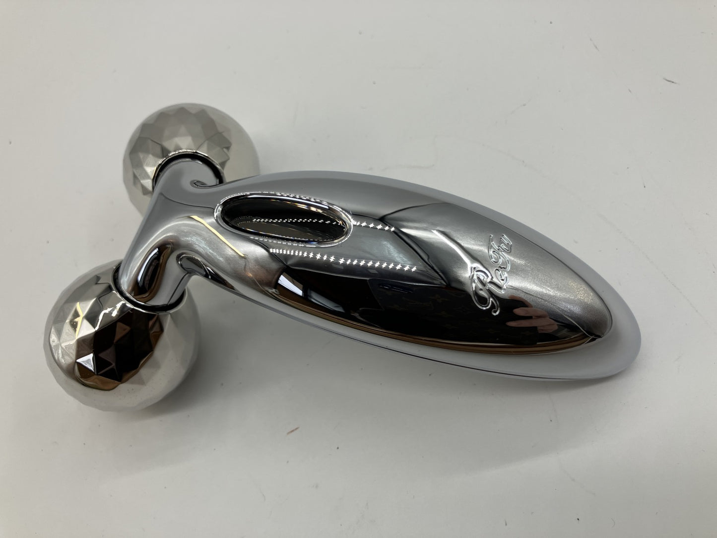ReFa CARAT Facial Roller Silver MTG Beauty Massager w/ Box Card Japan
