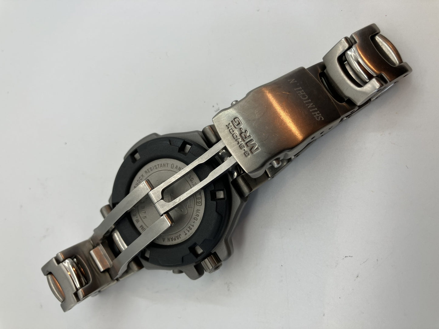 CASIO G-SHOCK MR-G MRG-121T Men's Watch Titanium 46mm Case 18.5cm Wrist Quartz Boxed Japan Authentic