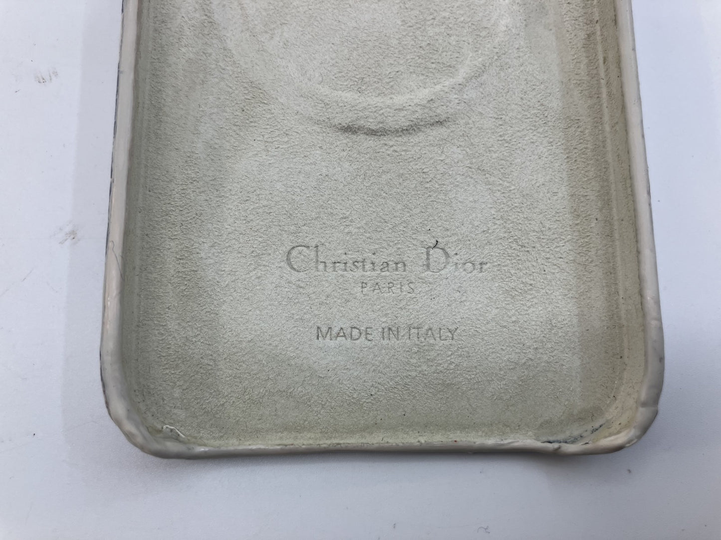 Christian Dior iPhone 13 13Pro Case White x Navy Toile de Jouy Authentic