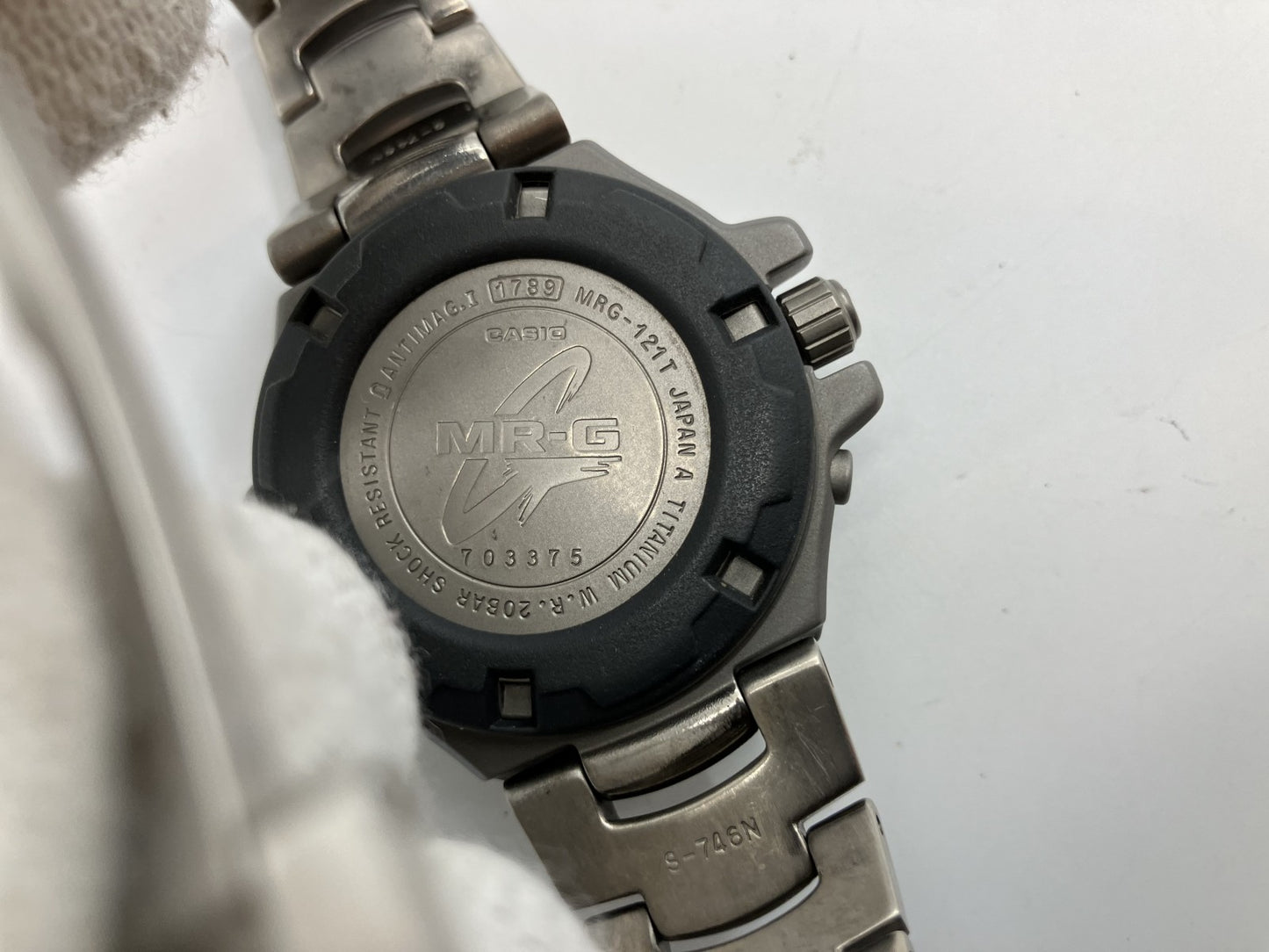 CASIO G-SHOCK MR-G MRG-121T Men's Watch Titanium 46mm Case 18.5cm Wrist Quartz Boxed Japan Authentic