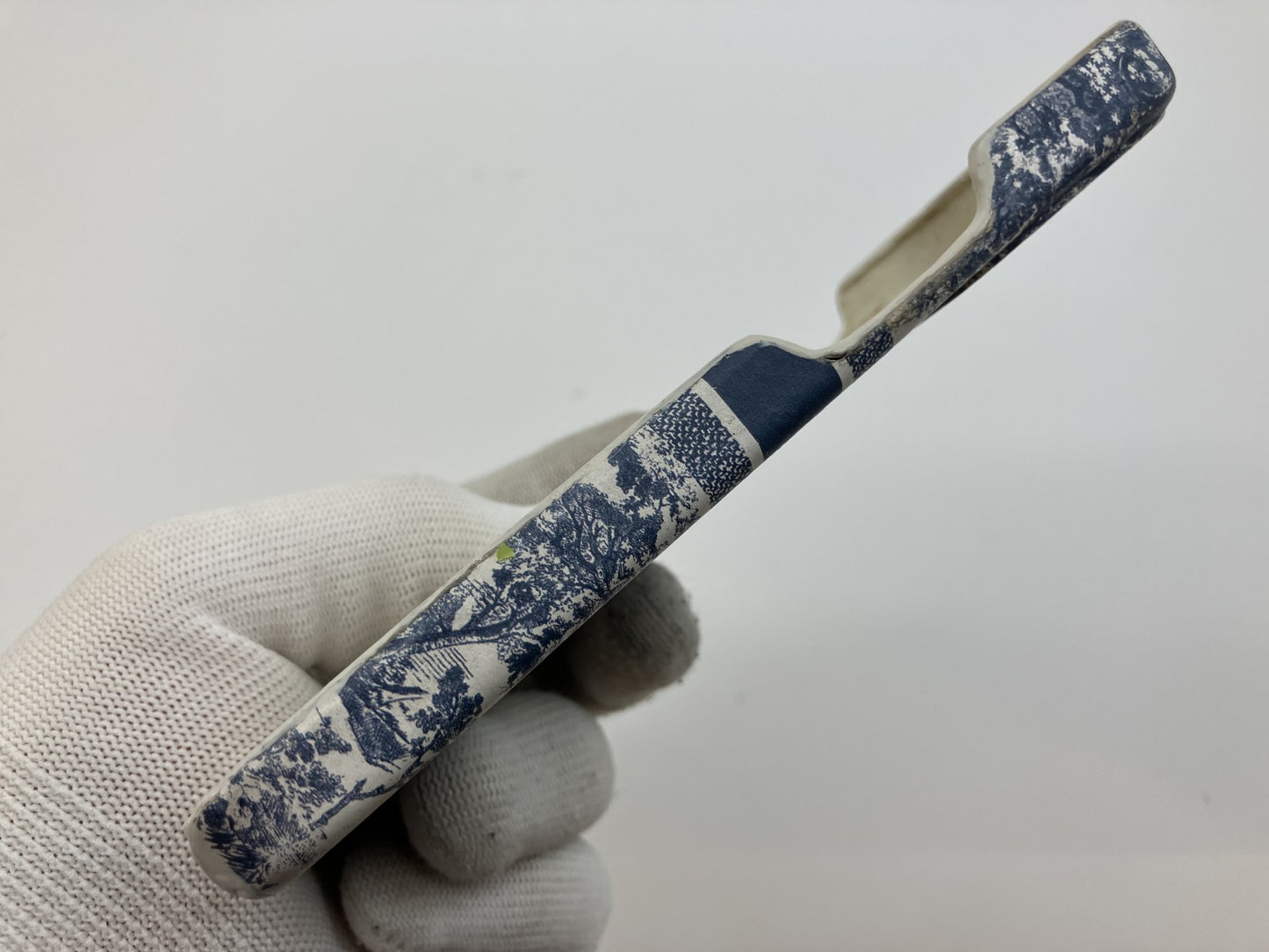 Christian Dior iPhone 13 13Pro Case White x Navy Toile de Jouy Authentic