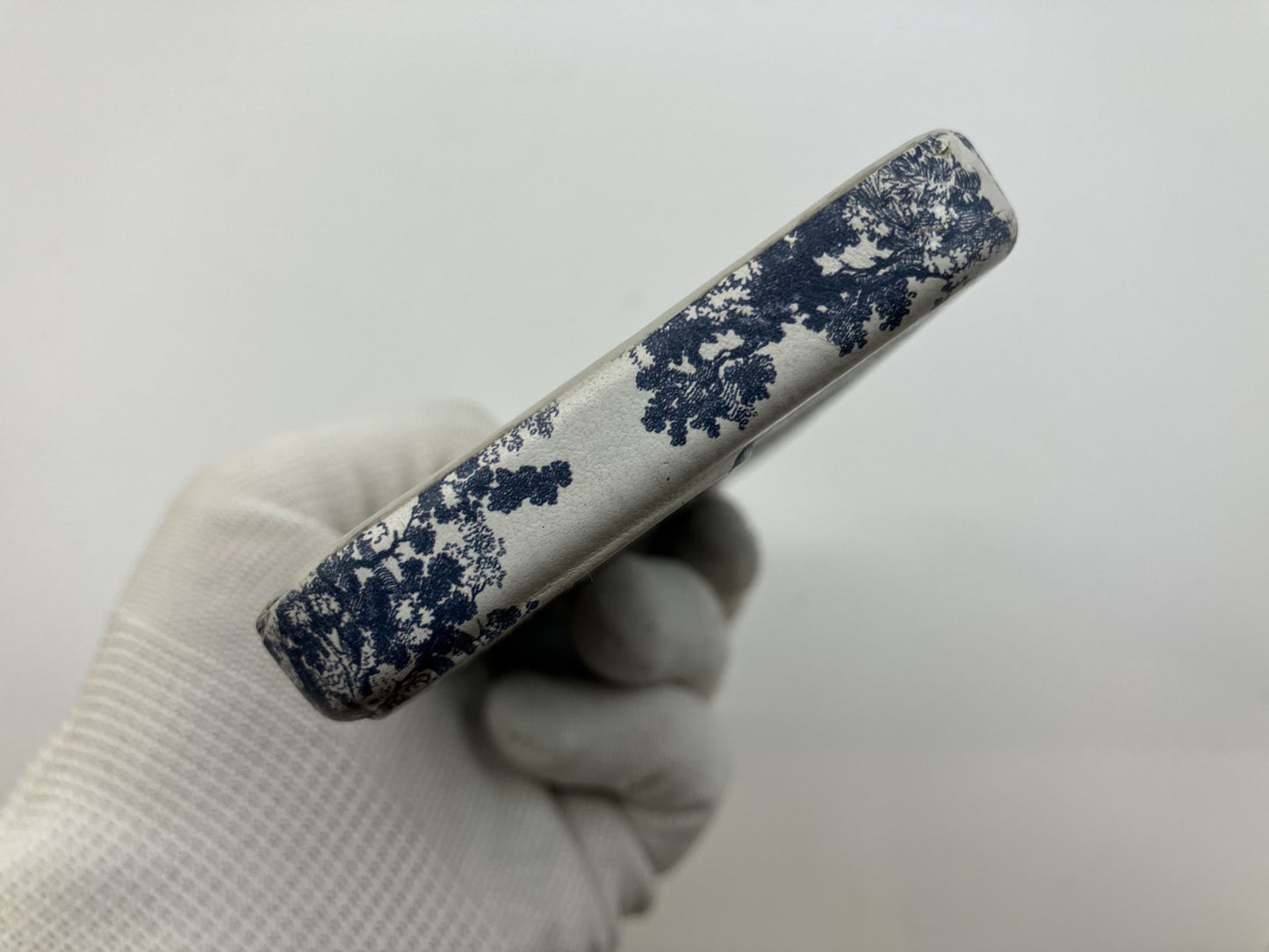 Christian Dior iPhone 13 13Pro Case White x Navy Toile de Jouy Authentic