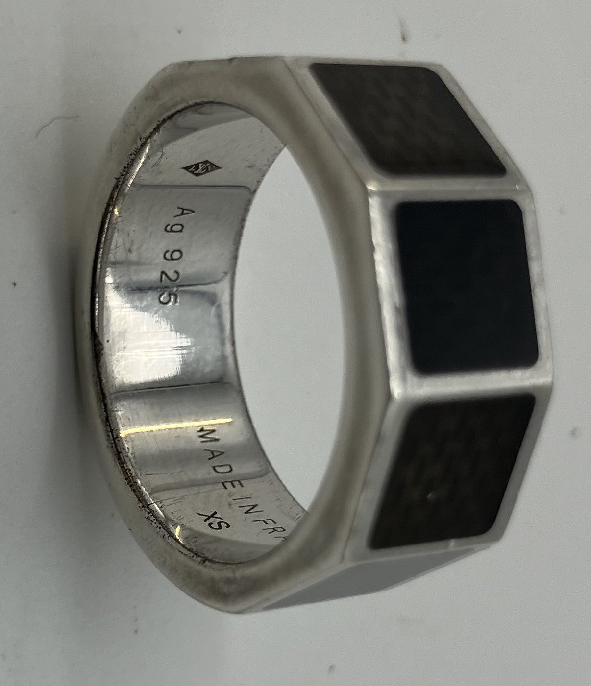 Louis Vuitton Damier Ring Berge Damier 4 Inner diameter: 18.2mm (JP 16) (EU56) (US 8) XS Ag925 Ring