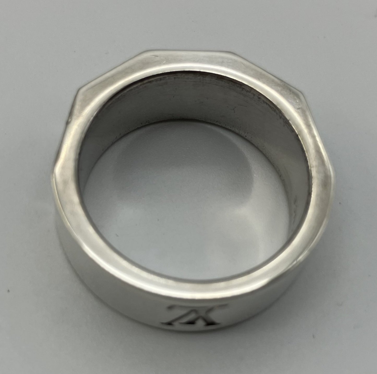 Louis Vuitton Damier Ring Berge Damier 4 Inner diameter: 18.2mm (JP 16) (EU56) (US 8) XS Ag925 Ring