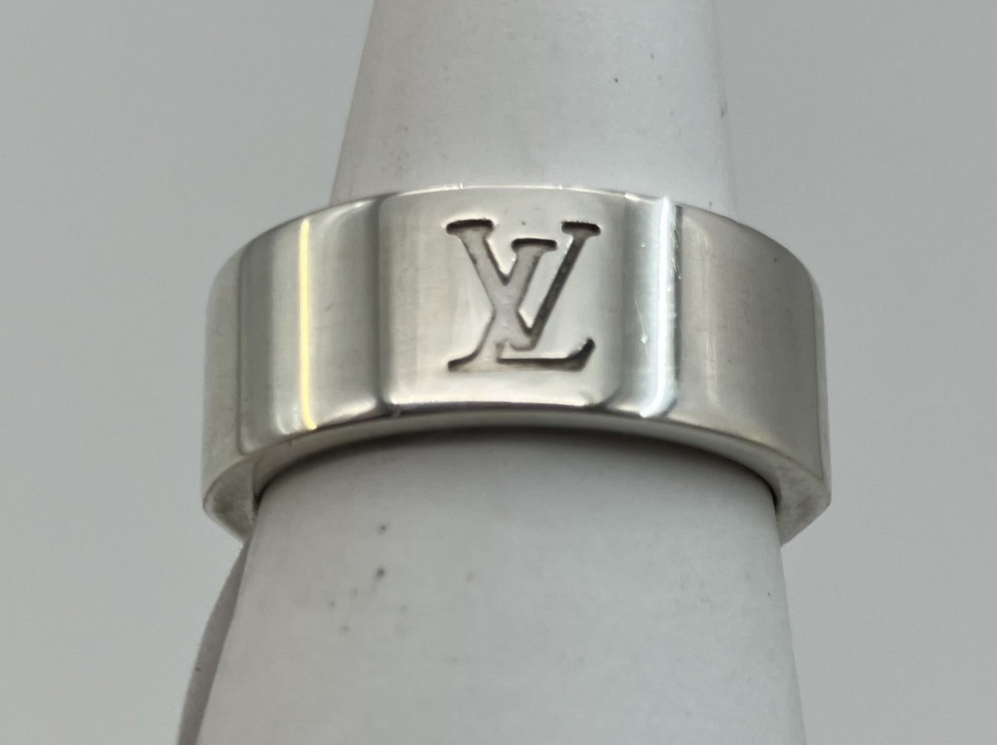 Louis Vuitton Damier Ring Berge Damier 4 Inner diameter: 18.2mm (JP 16) (EU56) (US 8) XS Ag925 Ring