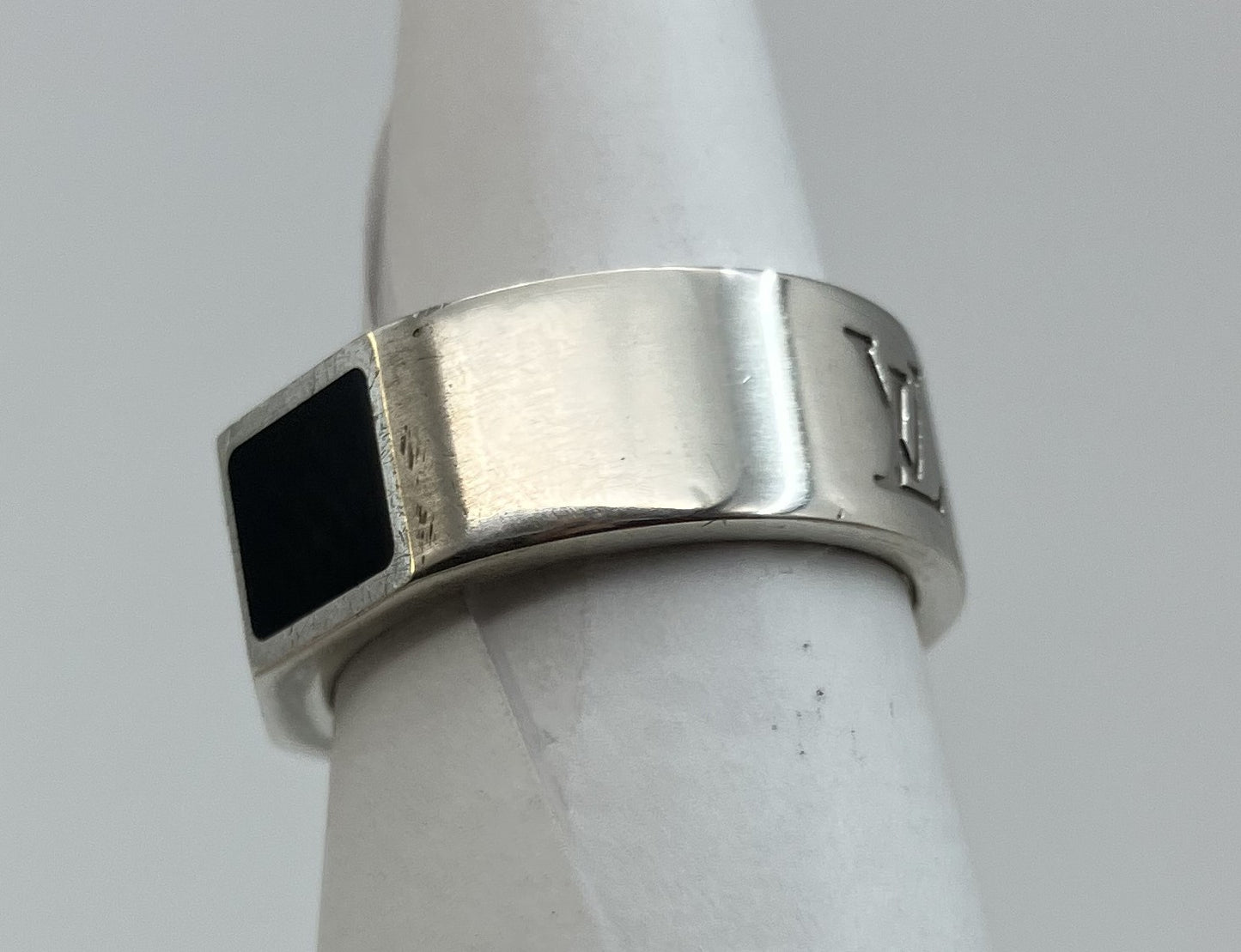 Louis Vuitton Damier Ring Berge Damier 4 Inner diameter: 18.2mm (JP 16) (EU56) (US 8) XS Ag925 Ring