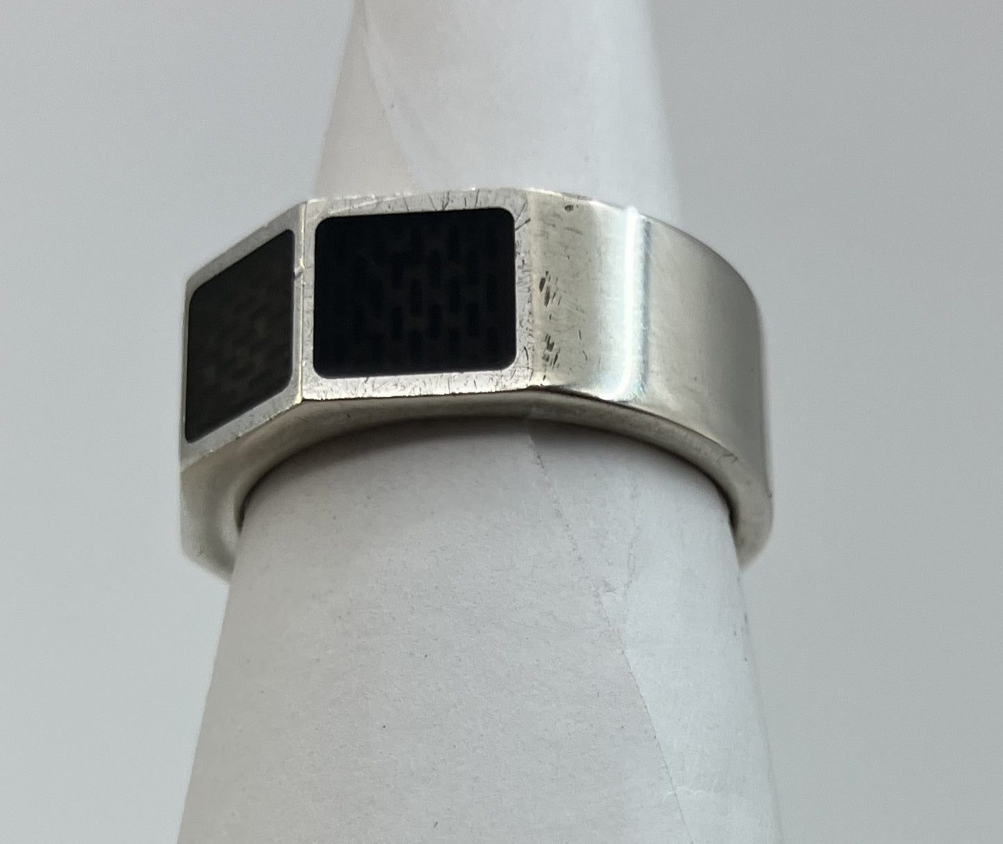 Louis Vuitton Damier Ring Berge Damier 4 Inner diameter: 18.2mm (JP 16) (EU56) (US 8) XS Ag925 Ring