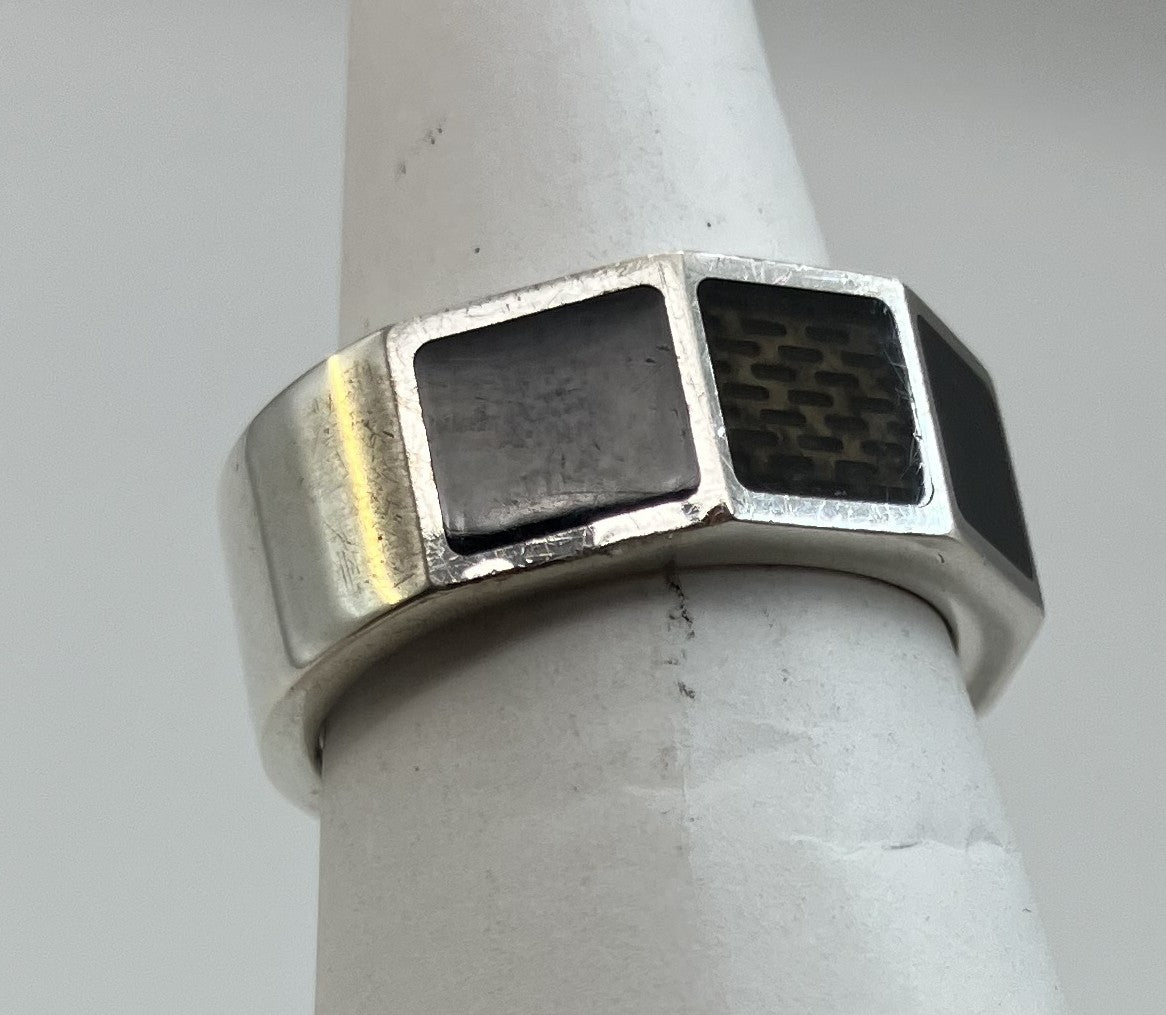 Louis Vuitton Damier Ring Berge Damier 4 Inner diameter: 18.2mm (JP 16) (EU56) (US 8) XS Ag925 Ring