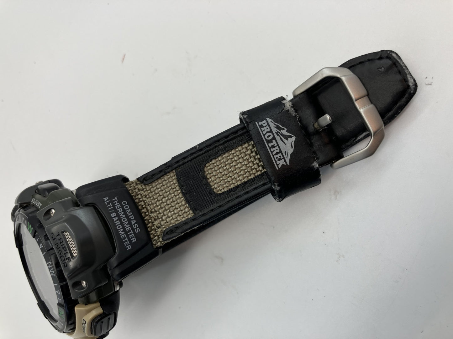 CASIO PROTREK PRG-40 Triple Sensor 53mm Men's Watch Battery Replaced | Japan Authentic |