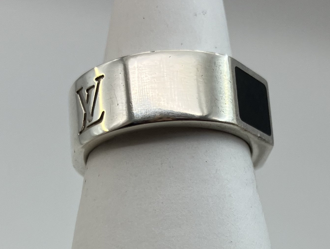 Louis Vuitton Damier Ring Berge Damier 4 Inner diameter: 18.2mm (JP 16) (EU56) (US 8) XS Ag925 Ring