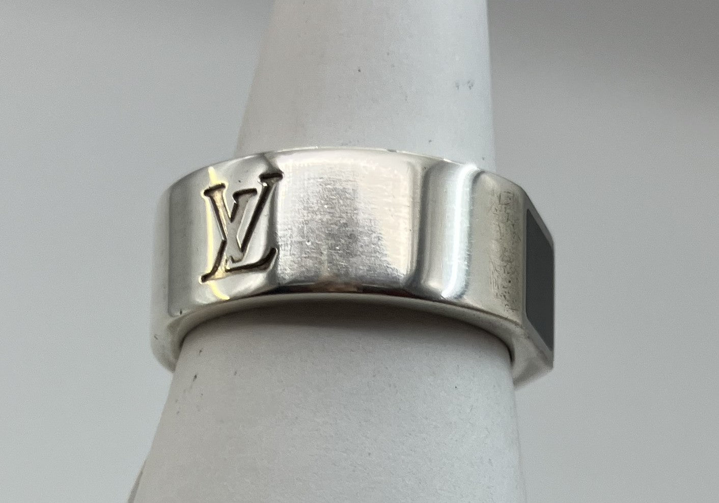 Louis Vuitton Damier Ring Berge Damier 4 Inner diameter: 18.2mm (JP 16) (EU56) (US 8) XS Ag925 Ring