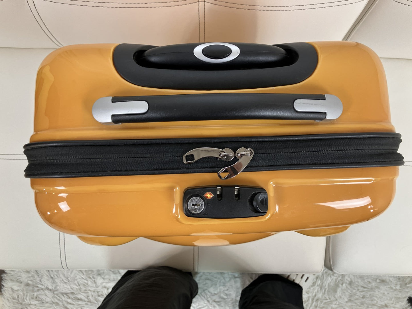 リラックマ キャリーケース キャリーバッグ オレンジ 旅行バッグ 機内持込風 トランク 鍵なし 小傷あり
