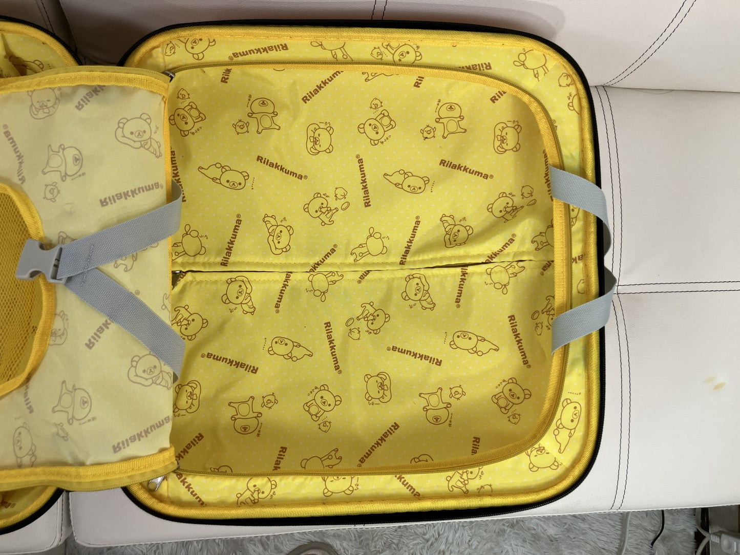 リラックマ キャリーケース キャリーバッグ オレンジ 旅行バッグ 機内持込風 トランク 鍵なし 小傷あり