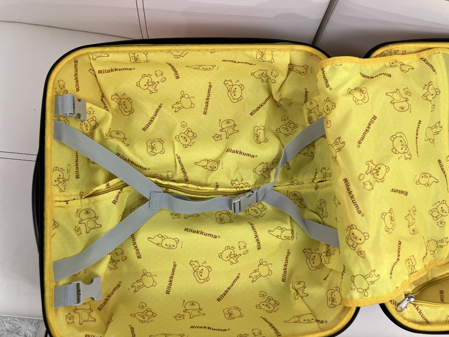 リラックマ キャリーケース キャリーバッグ オレンジ 旅行バッグ 機内持込風 トランク 鍵なし 小傷あり